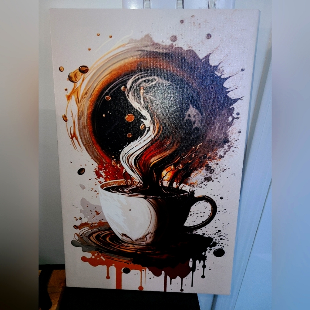 17" X 11" Canvas Coffee Print